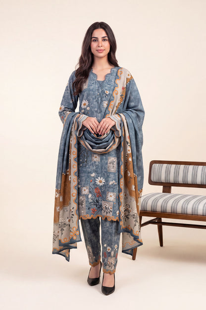 Women Printed 3 Piece Suit - DTD168
