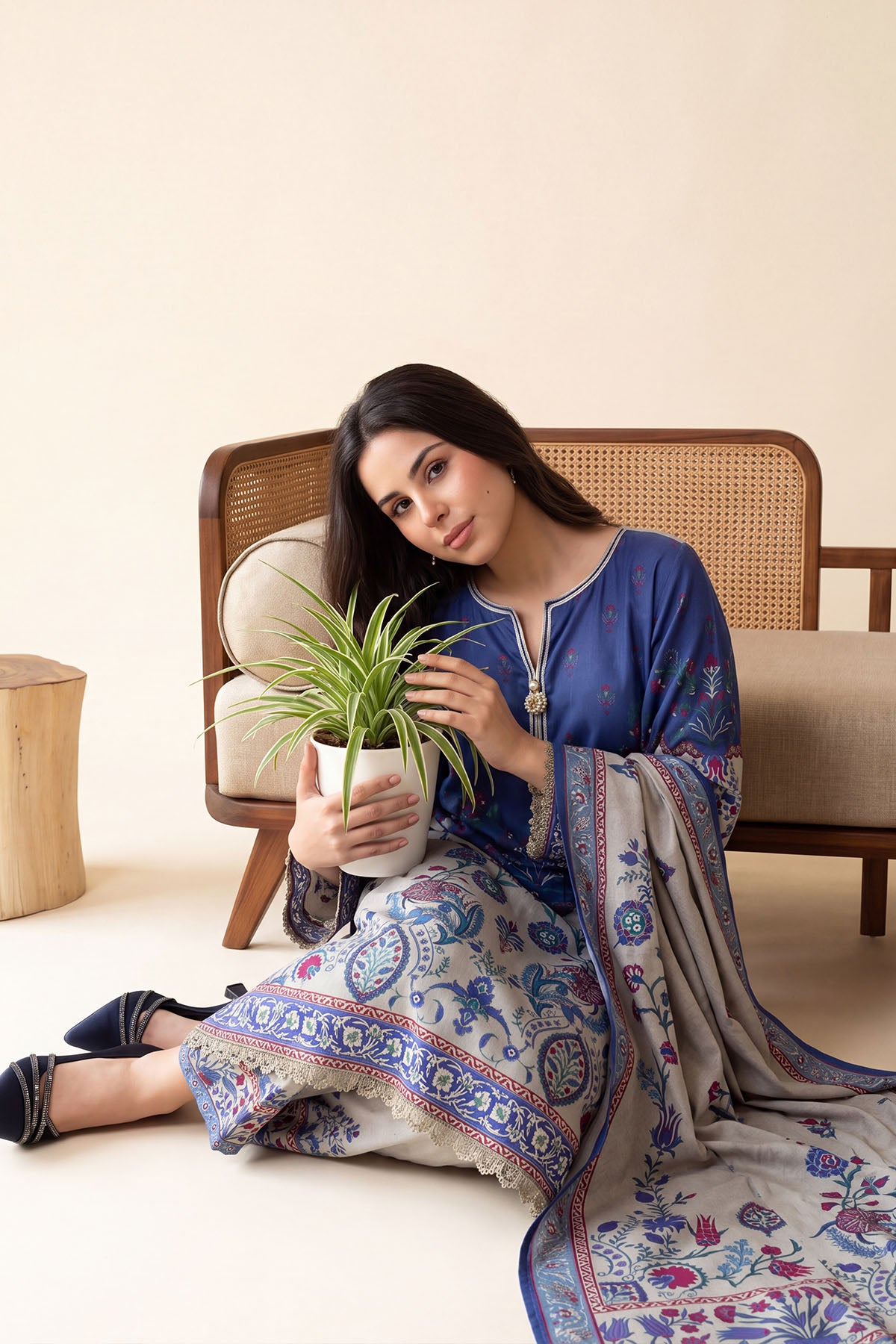 Women Printed 3 Piece Suit - DTD170