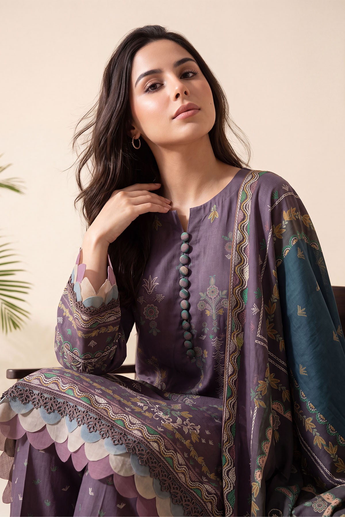 Women Printed 3 Piece Suit - DTD171