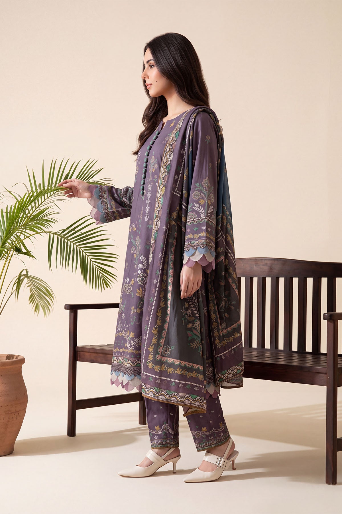 Women Printed 3 Piece Suit - DTD171