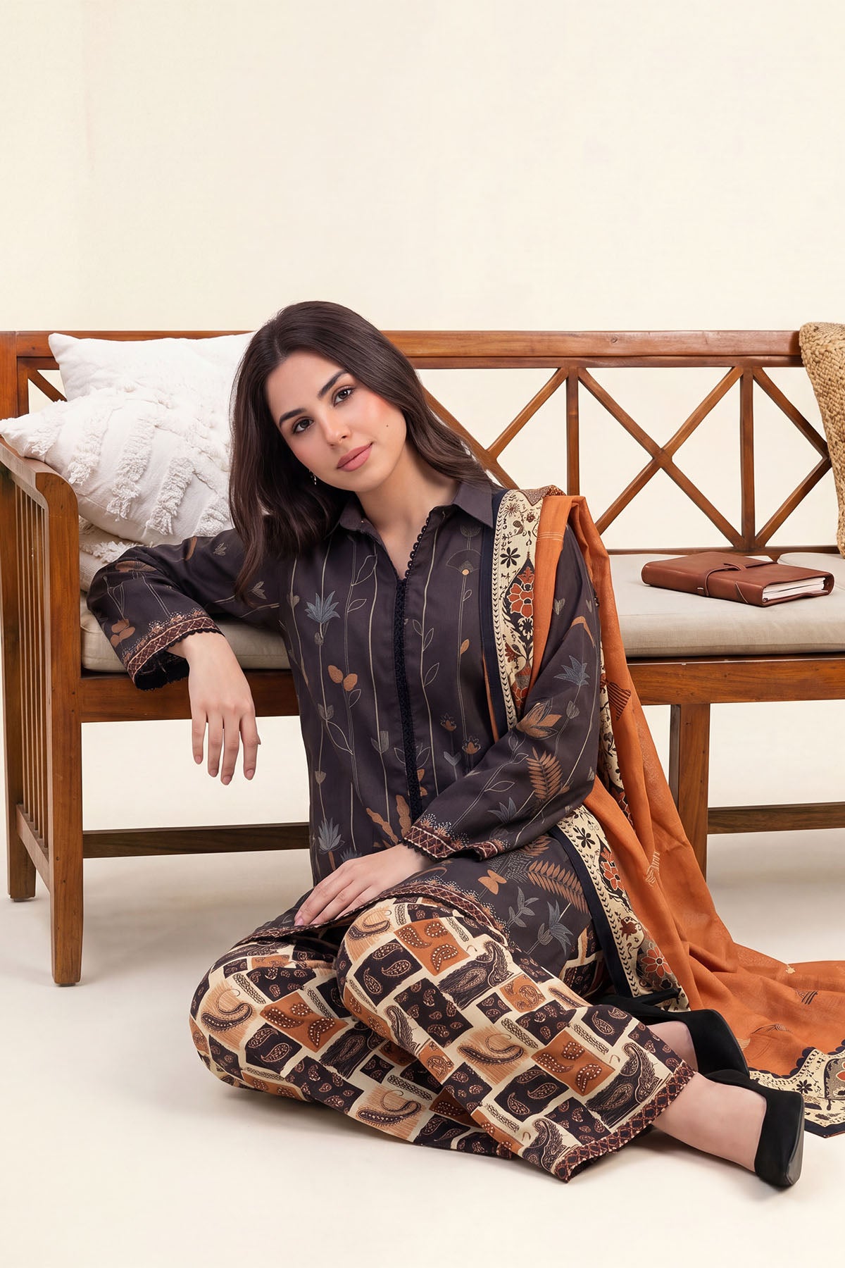 Women Printed 3 Piece Suit - DTD172