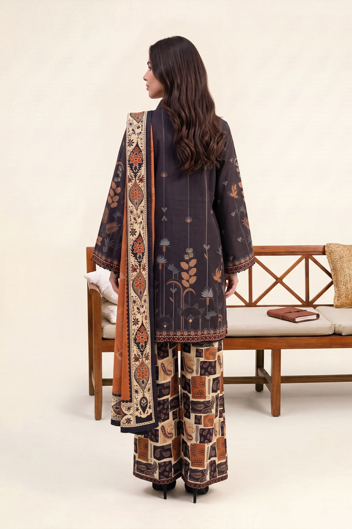 Women Printed 3 Piece Suit - DTD172