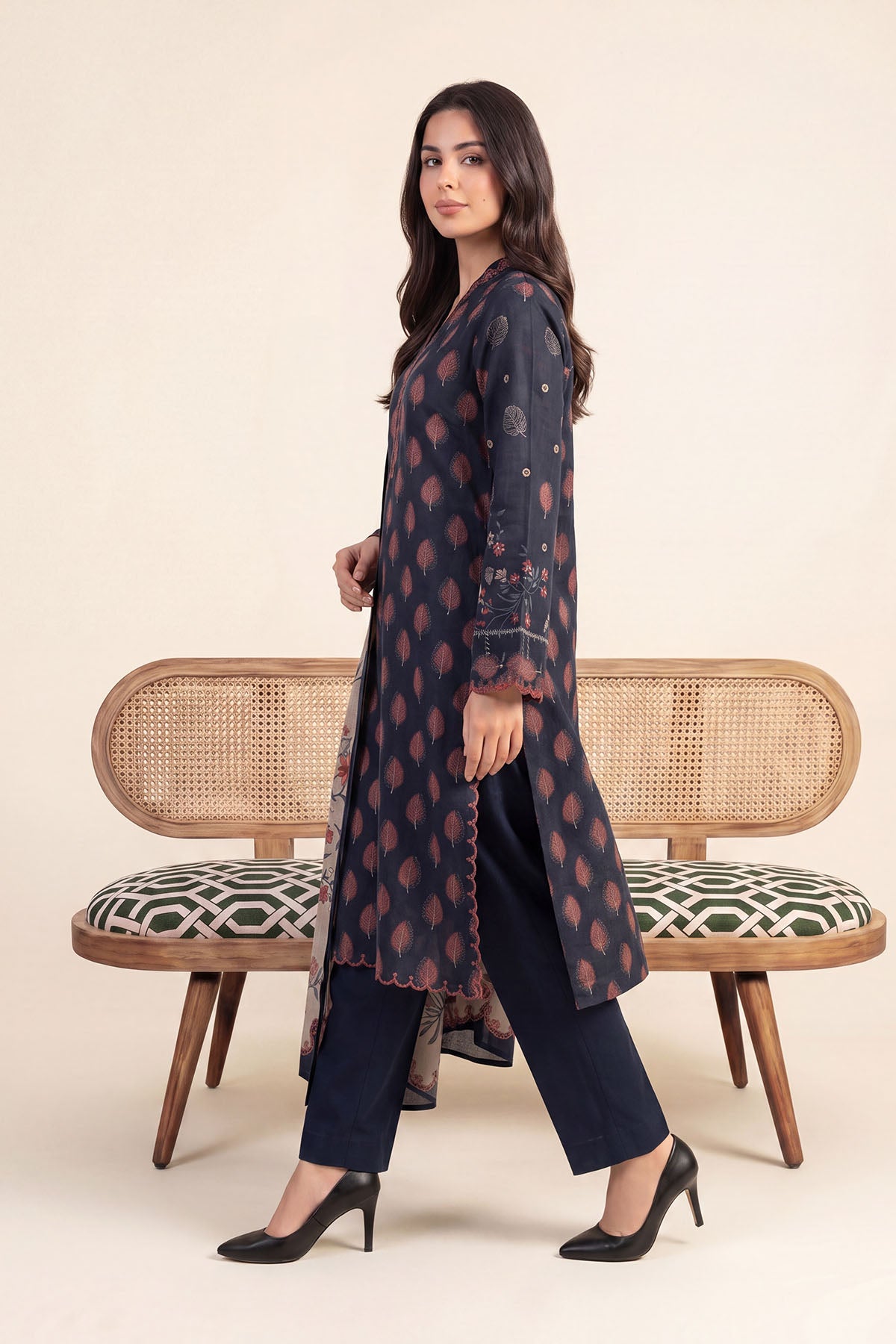 Women Printed 3 Piece Suit - DTD173