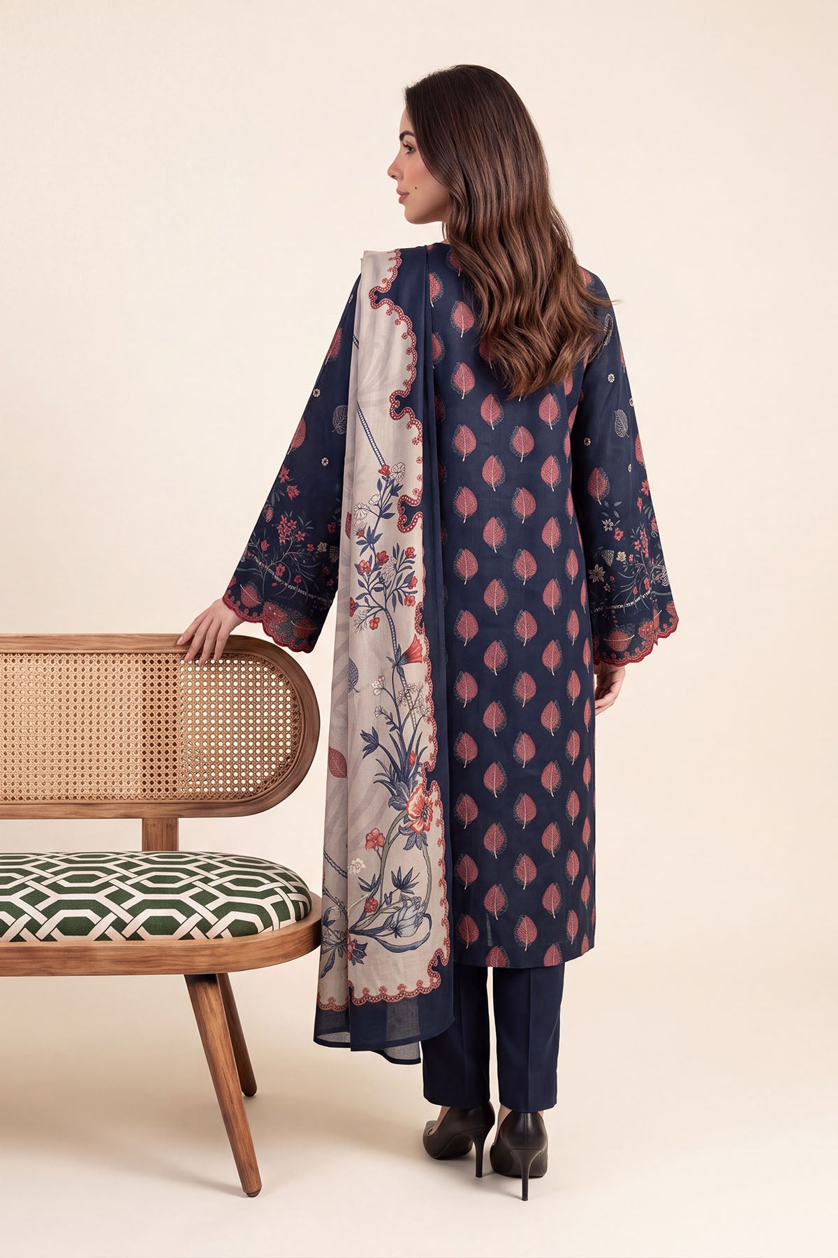 Women Printed 3 Piece Suit - DTD173