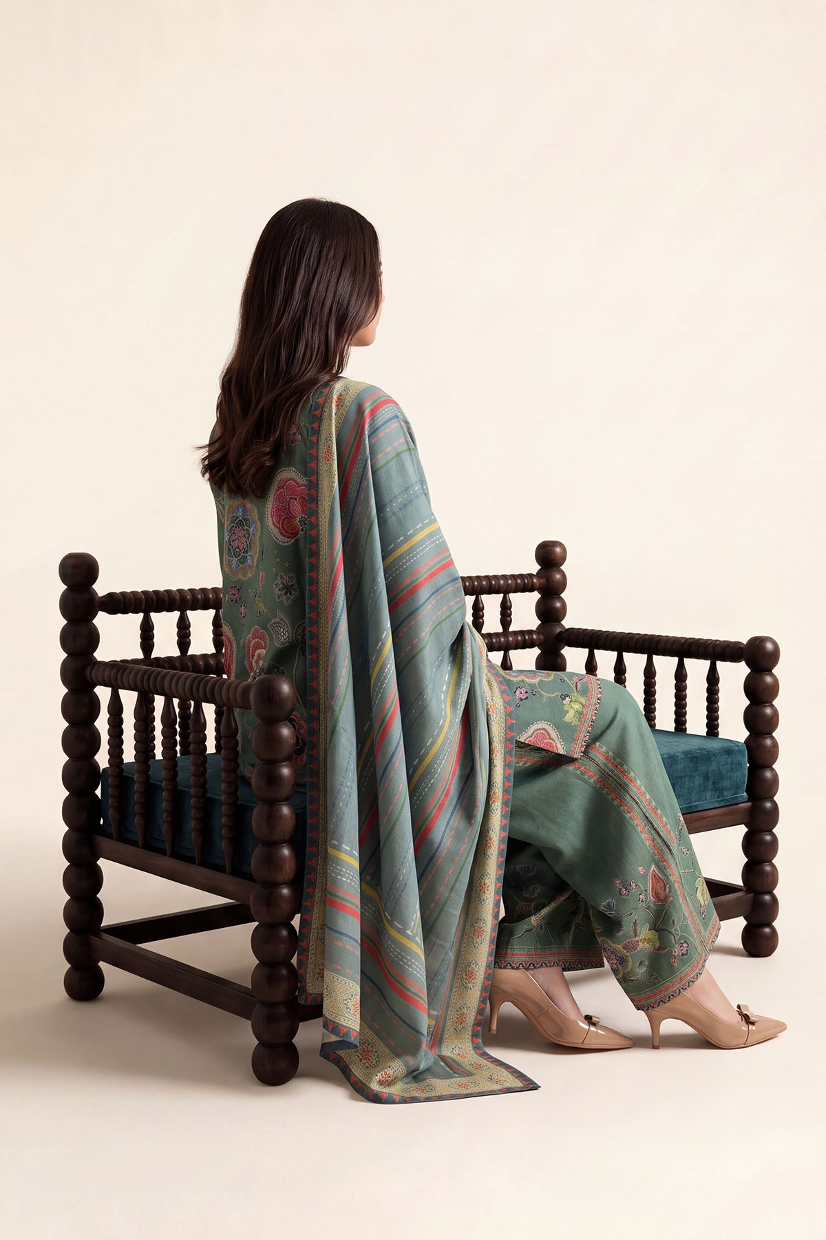 Women Printed 3 Piece Suit - DTD175