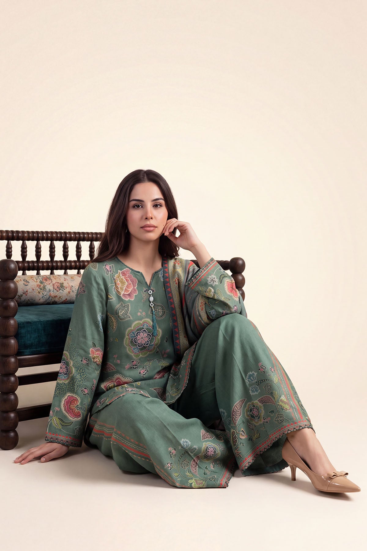 Women Printed 3 Piece Suit - DTD175