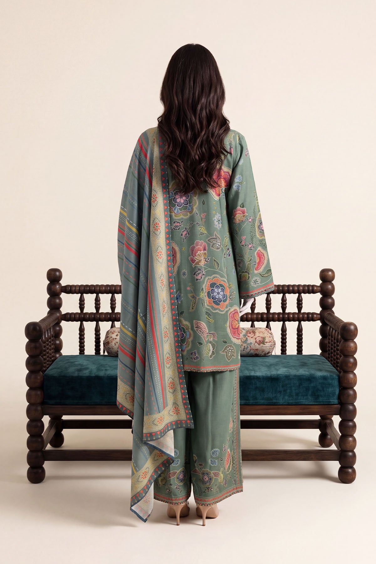 Women Printed 3 Piece Suit - DTD175