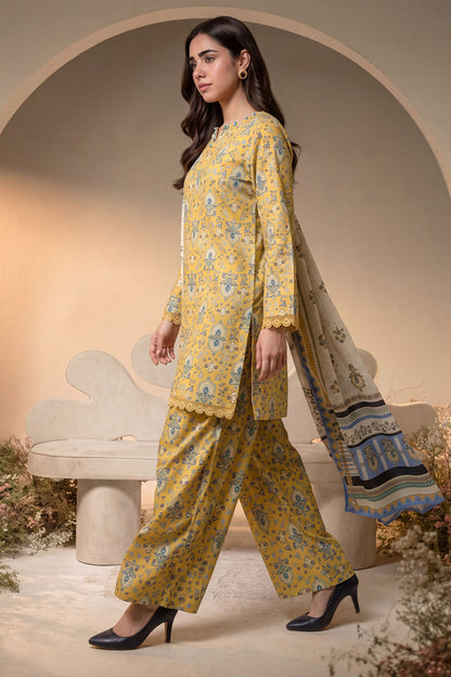 Women 3 Piece Printed Suit - DTD176