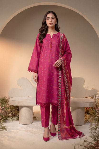 Women 3 Piece Printed Suit - DTD177