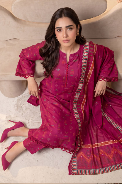 Women 3 Piece Printed Suit - DTD177