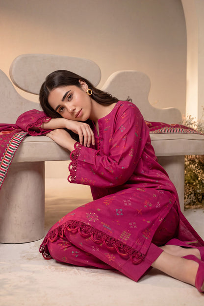 Women 3 Piece Printed Suit - DTD177