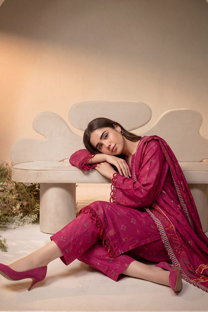 Women 3 Piece Printed Suit - DTD177