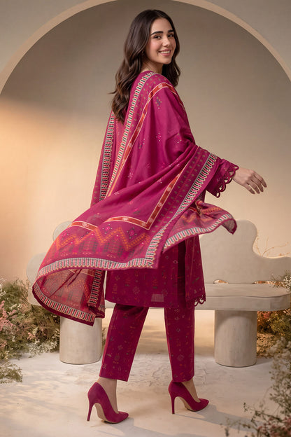 Women 3 Piece Printed Suit - DTD177