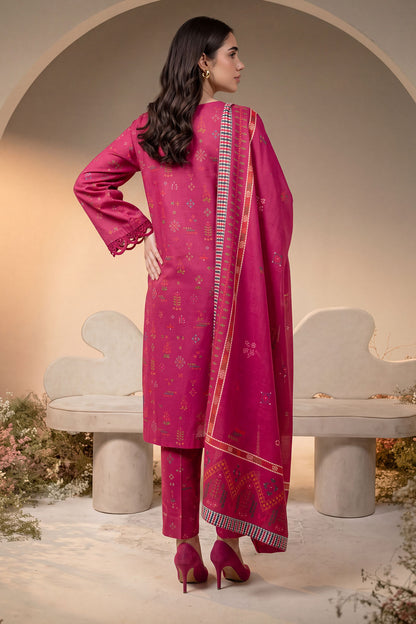 Women 3 Piece Printed Suit - DTD177