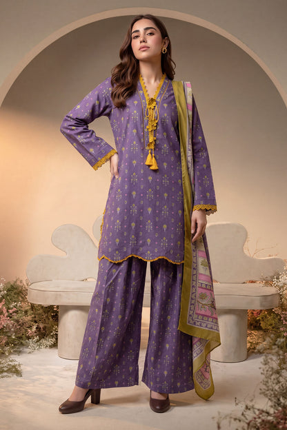 Women 3 Piece Printed Suit - DTD178