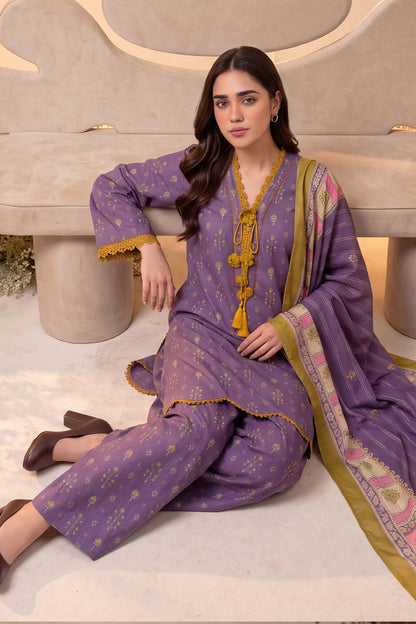 Women 3 Piece Printed Suit - DTD178