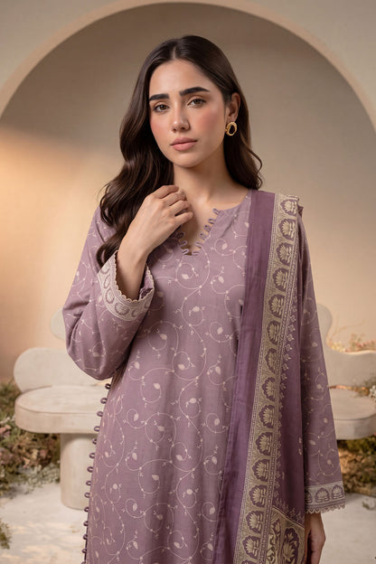 Women 3 Piece Printed Suit - DTD179