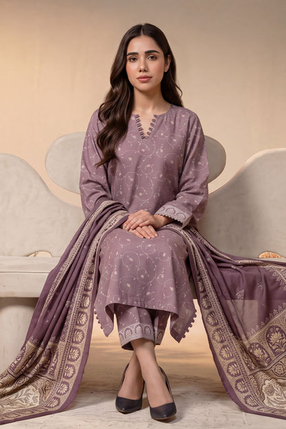 Women 3 Piece Printed Suit - DTD179