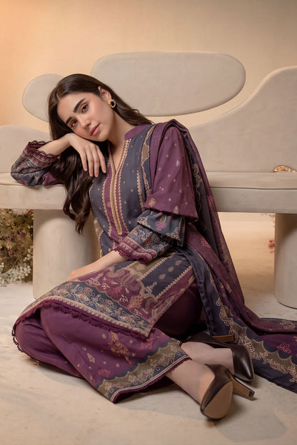 Women 3 Piece Printed Suit - DTD180