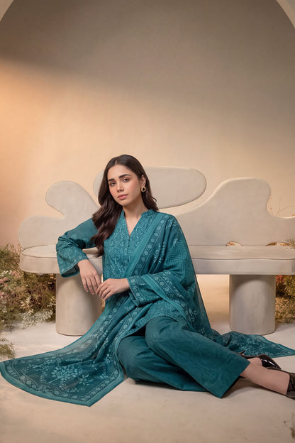 Women 3 Piece Printed Suit - DTD181