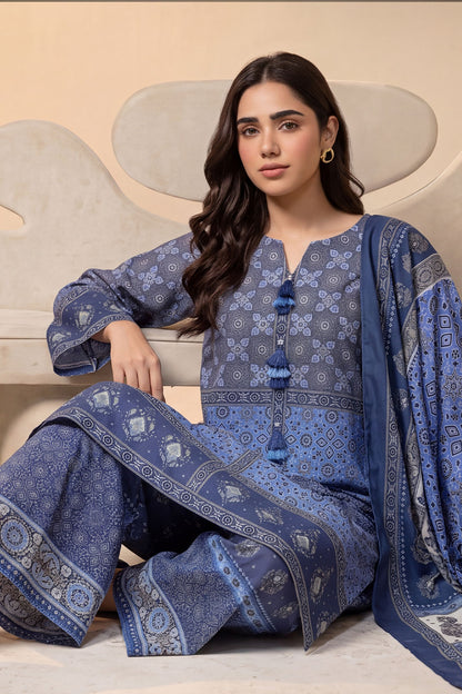 Women 3 Piece Printed Suit - DTD182