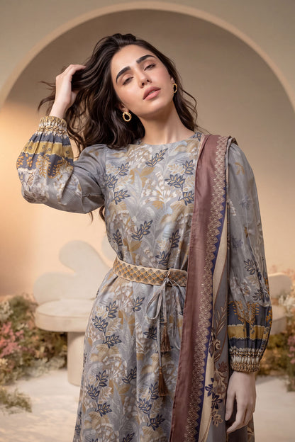 Women 3 Piece Printed Suit - DTD185