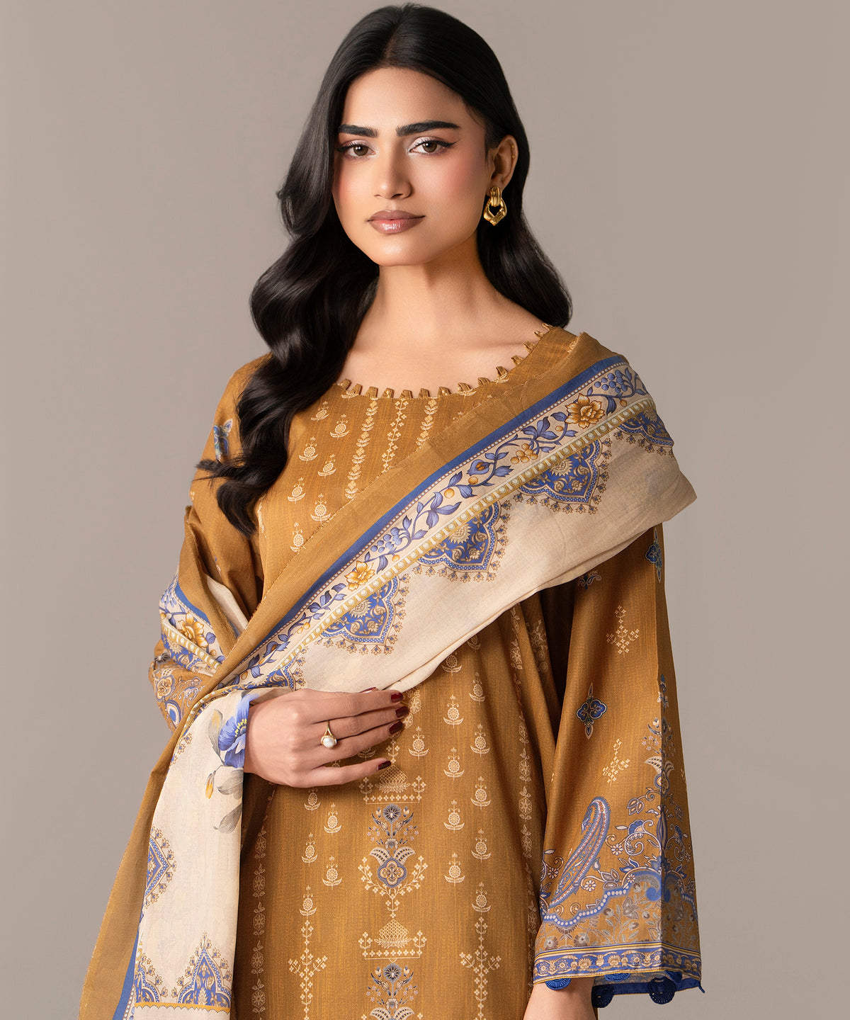 Women Printed 3 Piece Suit - DTD144