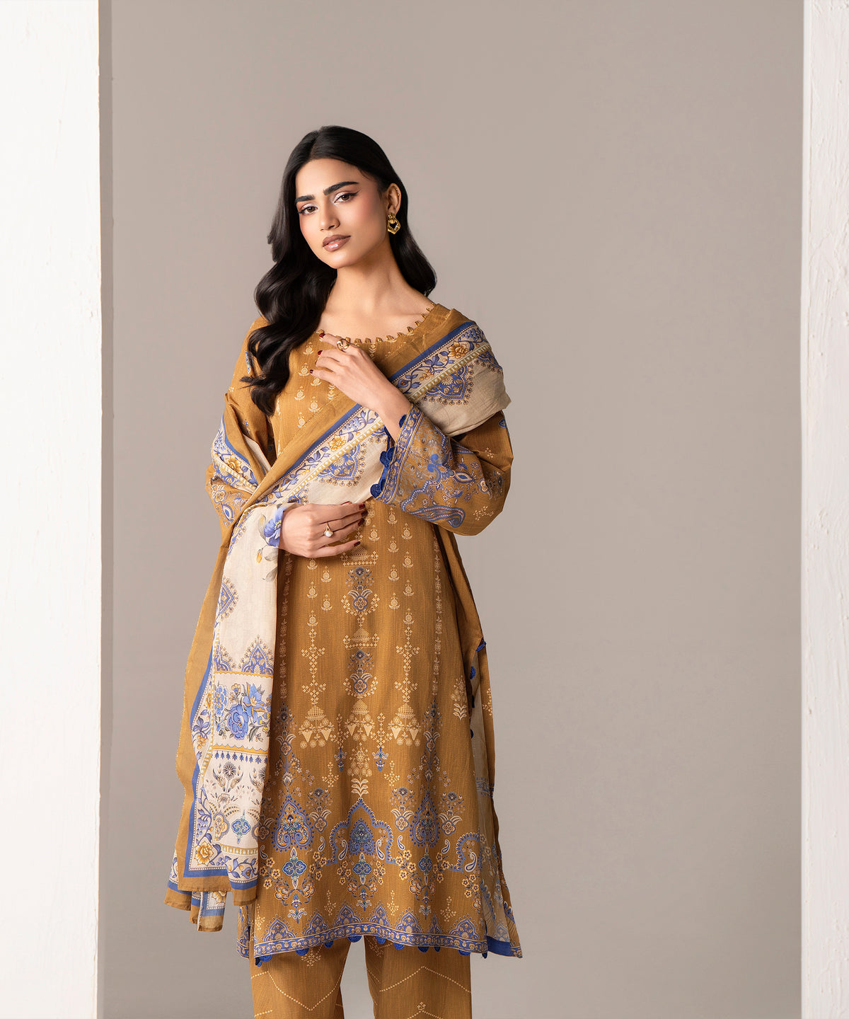 Women Printed 3 Piece Suit - DTD144