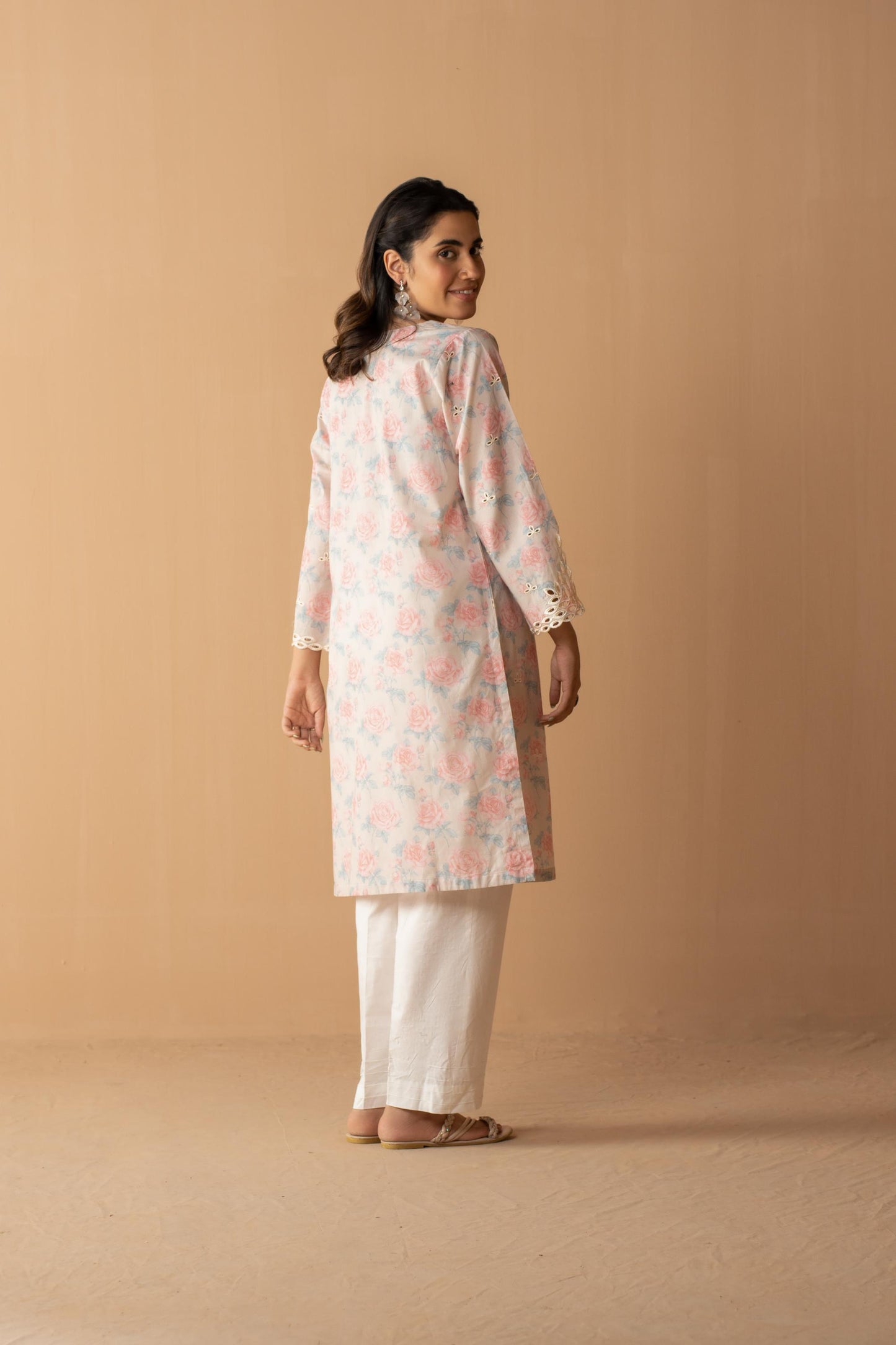 Printed Embroidered Shirt - LDS 881