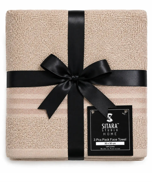 3PC Pack Face Towel - Skin