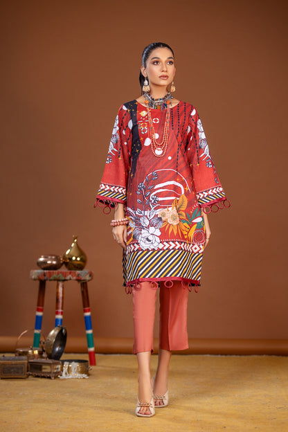 Flower Digital Kurti - FCDP64