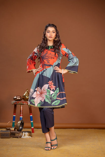 Flower Digital Kurti - FCDP66