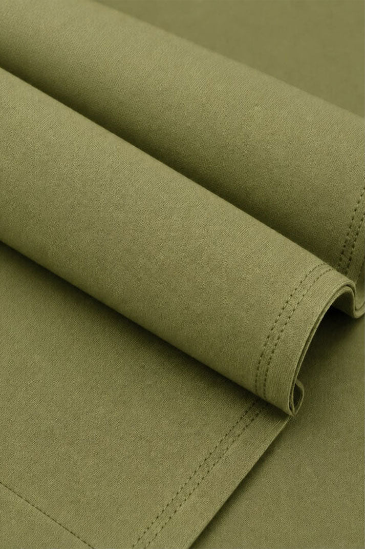 FINE SUITING | WASH & WEAR - OLIVE GREEN
