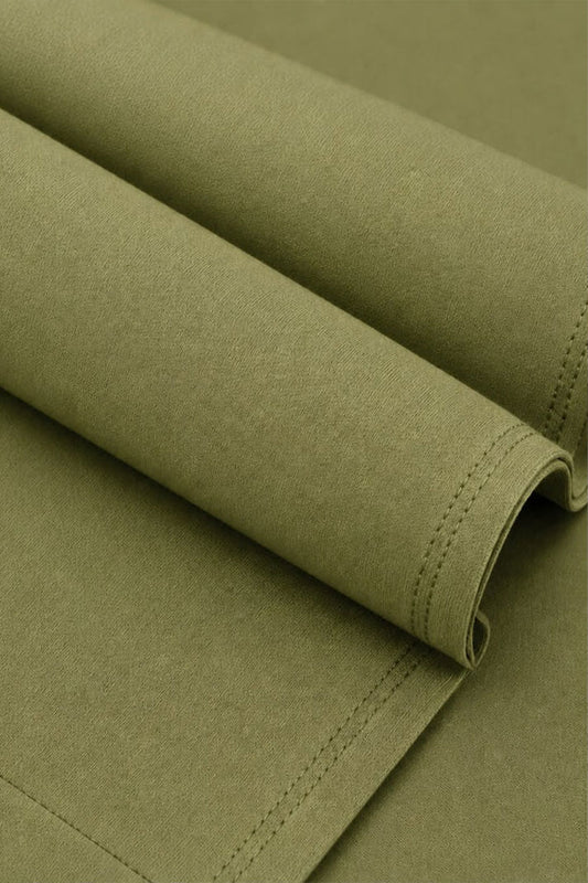 FINE SUITING | WASH & WEAR - OLIVE GREEN