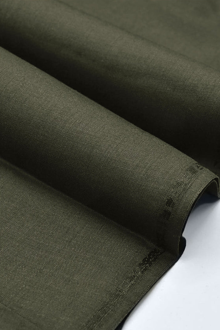 FINE SUITING | WASH & WEAR - OLIVE GREEN