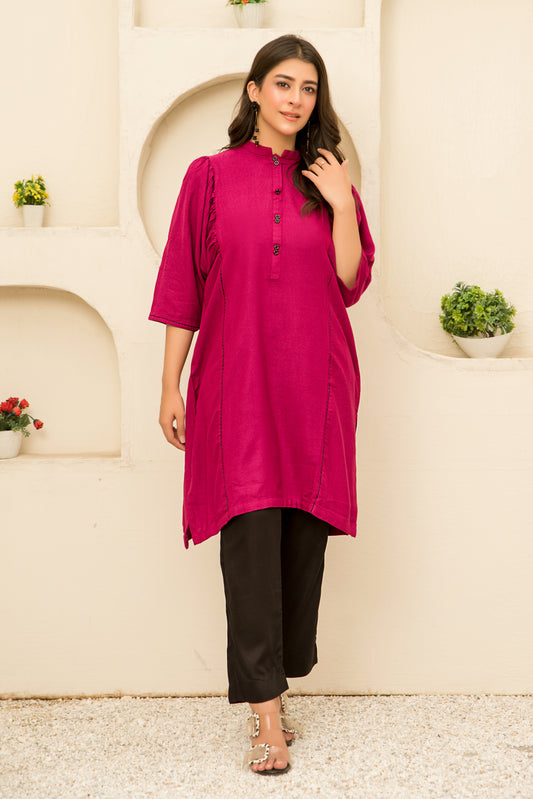 Women Solid Shirt - LDS1003