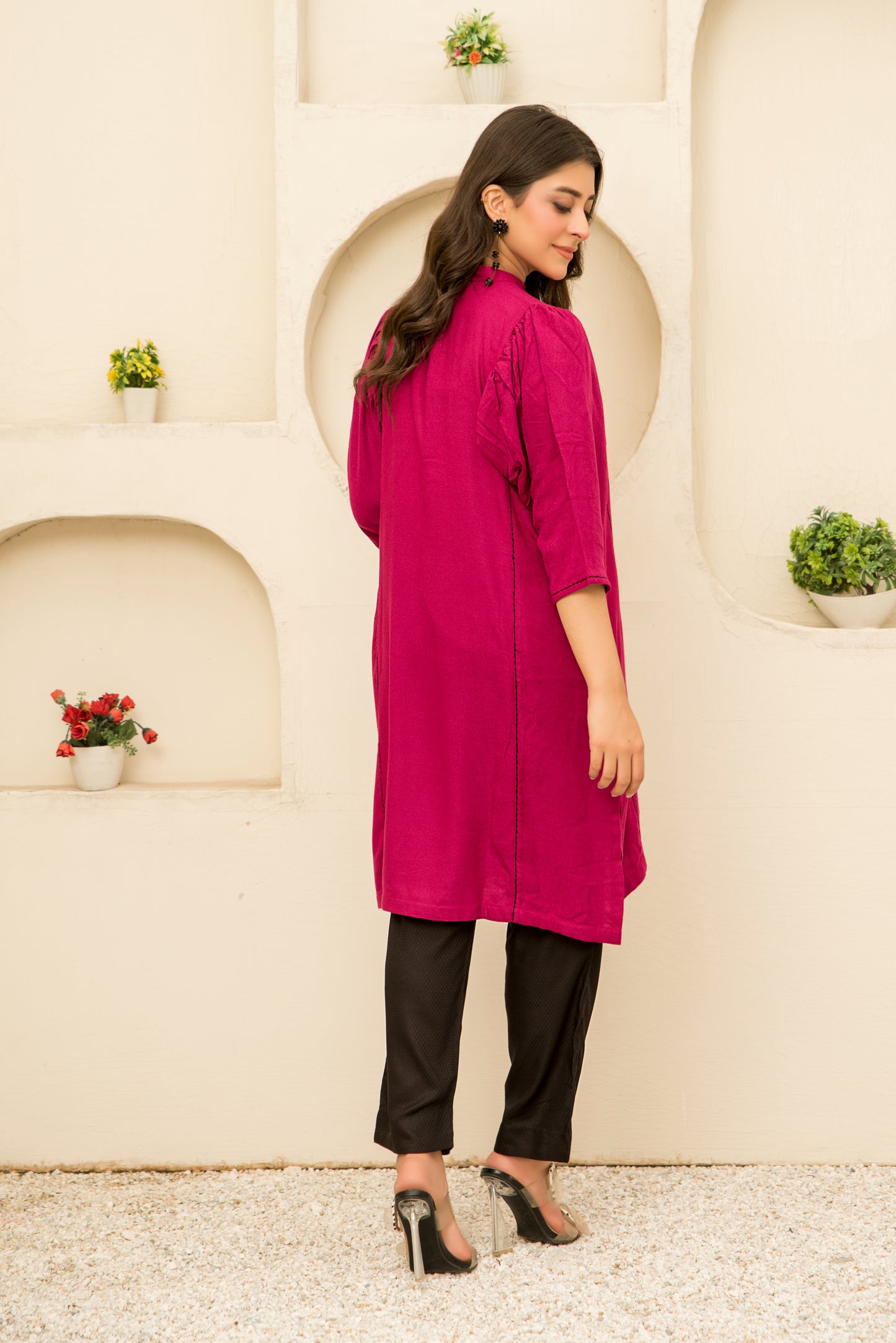 Women Solid Shirt - LDS1003