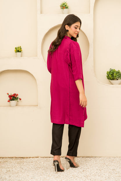Women Solid Shirt - LDS1003