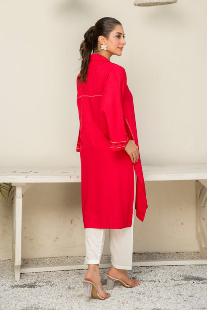 Women Solid Shirt - LDS1004