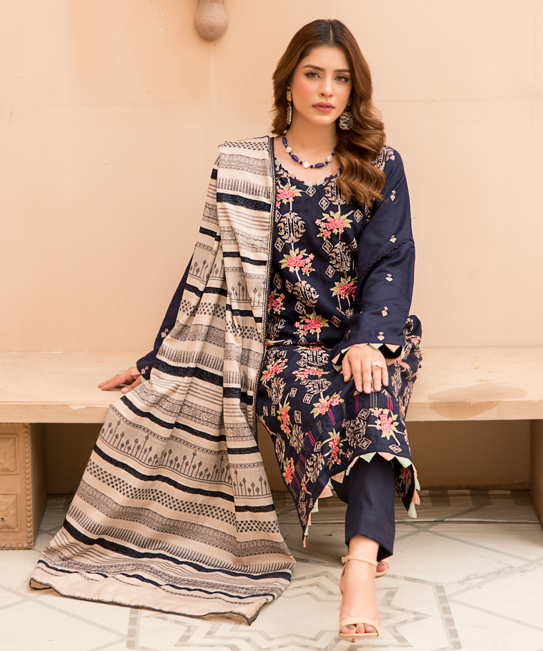 3PC DHANAK Collection - 2411