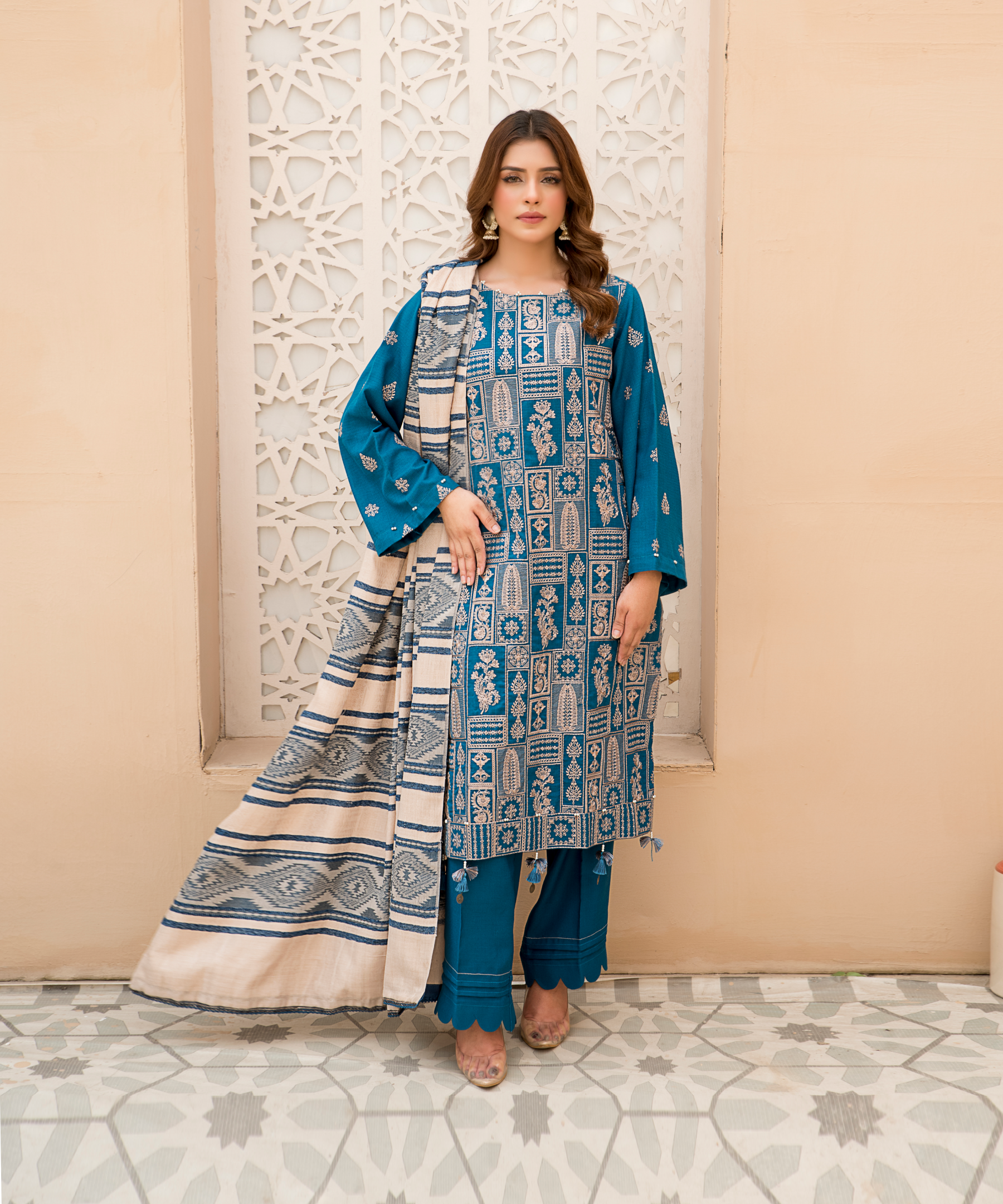 3PC DHANAK Collection - 2413