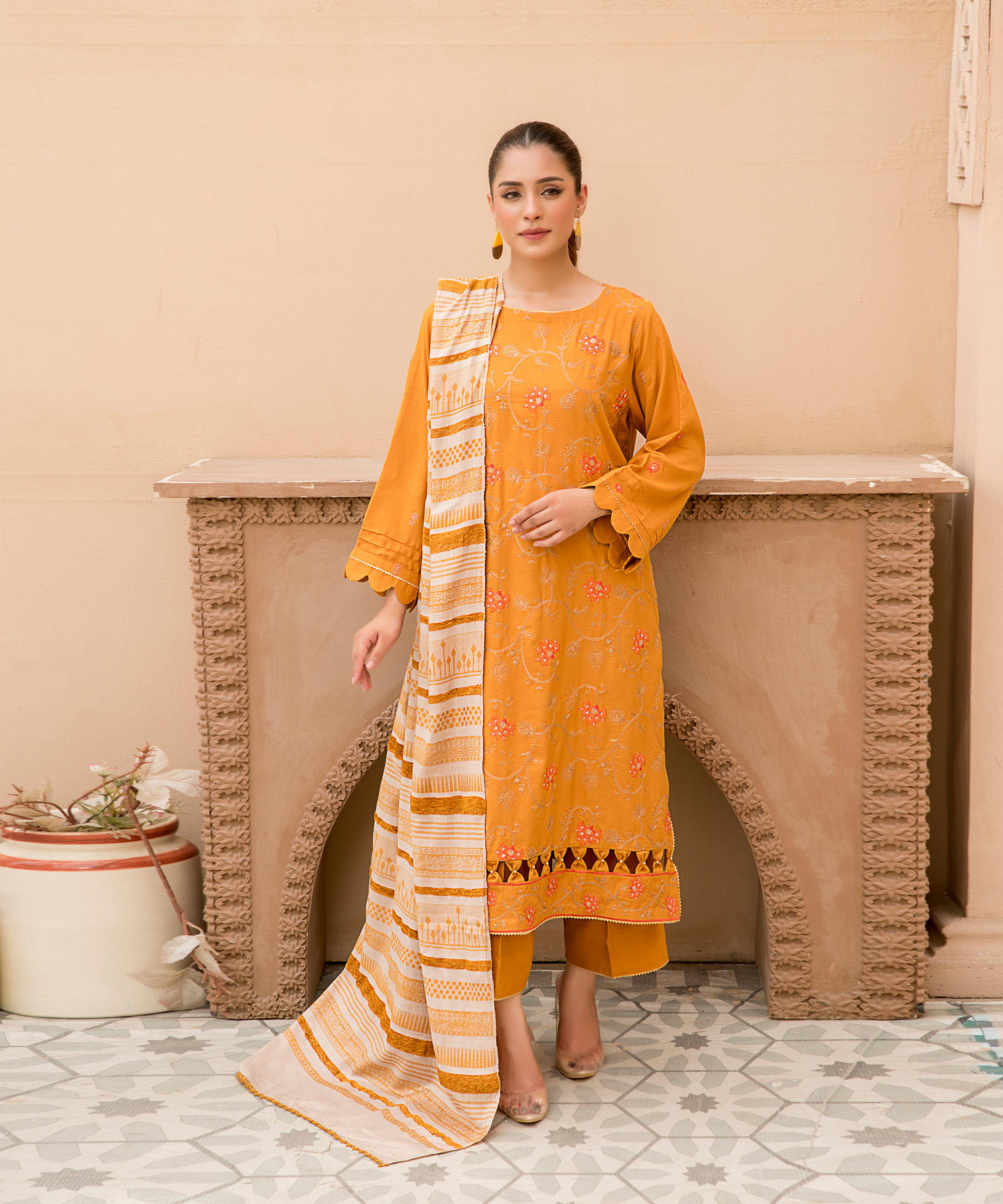 3PC DHANAK Collection - 2416