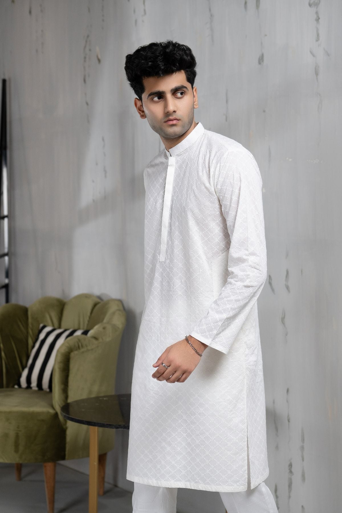 White Kurta - GTS 682