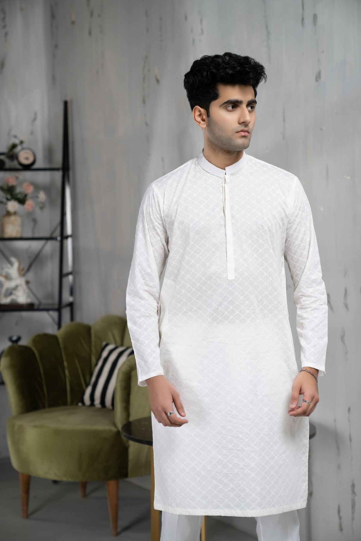 White Kurta - GTS 682