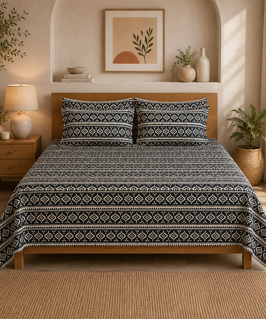Shine Bed Sheet Set - HTSS74