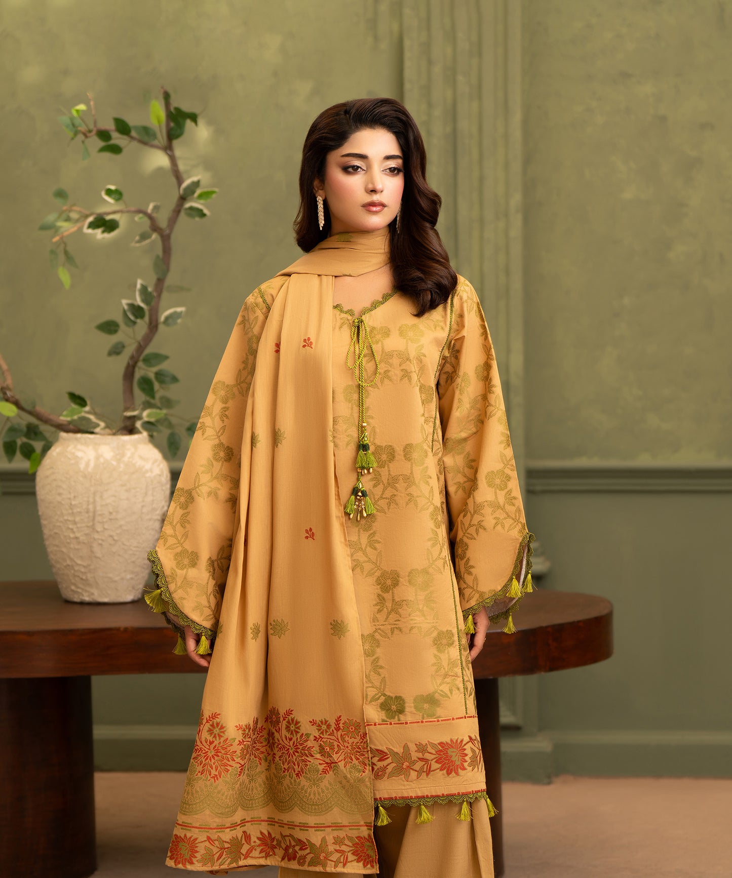 Women Jacquard 3 Piece Suit - JCQ001
