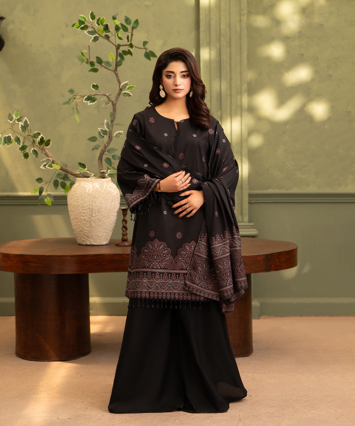 Women Jacquard 3 Piece Suit - JCQ003