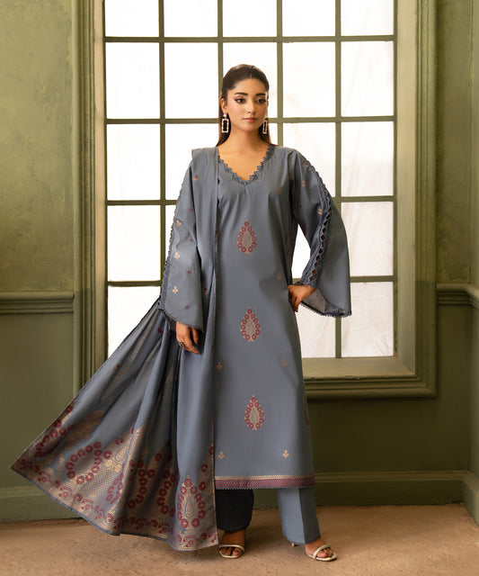 Women Jacquard 3 Piece Suit - JCQ004