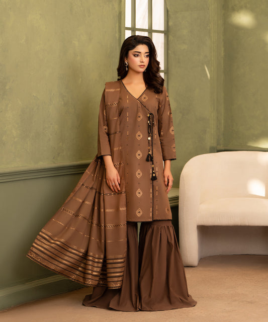 Women Jacquard 3 Piece Suit - JCQ006