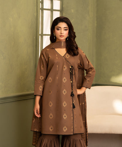 Women Jacquard 3 Piece Suit - JCQ006